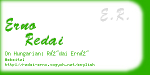 erno redai business card